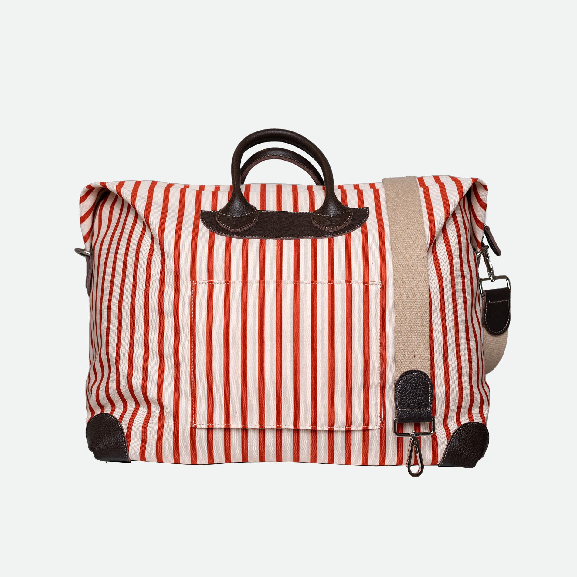 Striped weekender shop