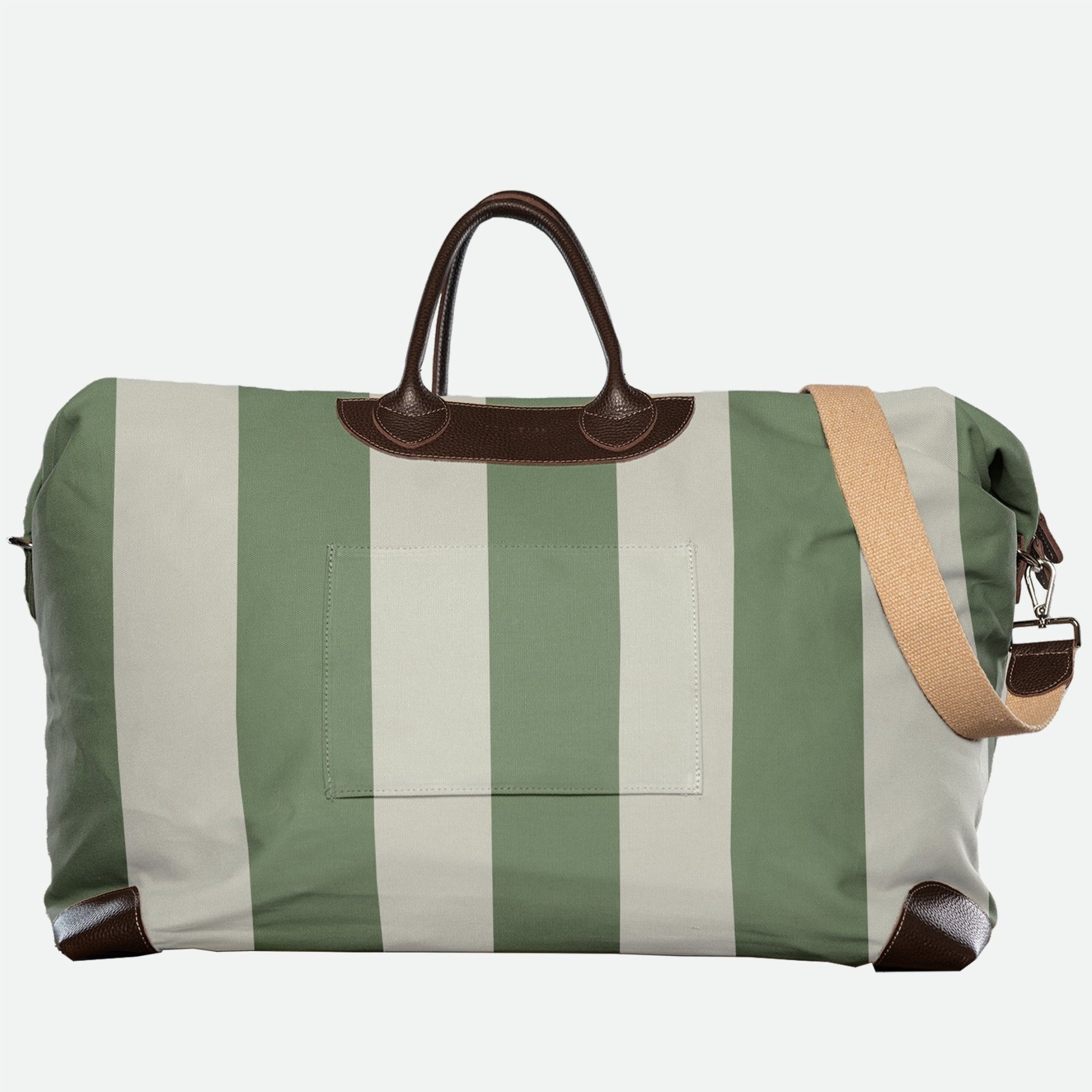 Weekender Large 55 "STRIPE green" - OOAK BAGS